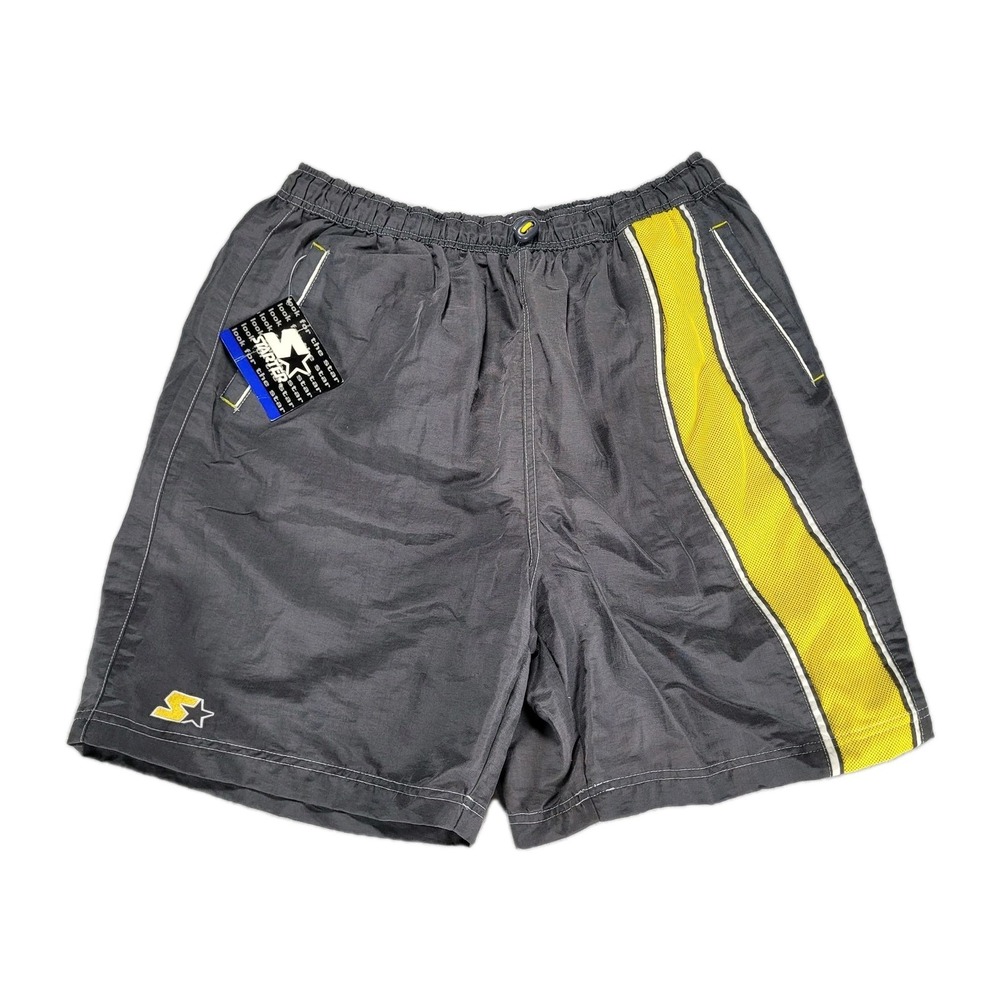 Vintage Starter Swim Shorts Mens L Large Nylon Brief Lined Elastic Waist New